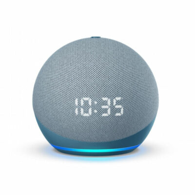 Amazon echo dot 4th gen con reloj Azul