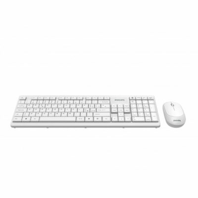 Combo Philips, teclado y mouse inalámbrico, varios colores Blanco