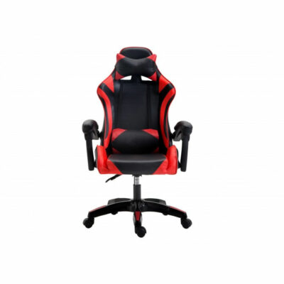 Silla gamer con doble almohada Rojo