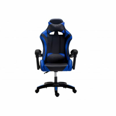 Silla gamer con doble almohada Azul