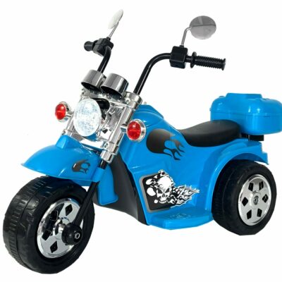 Moto tipo Harley a batería para niños Azul
