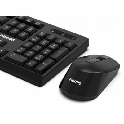 Combo teclado y mouse Philips Wireless en español