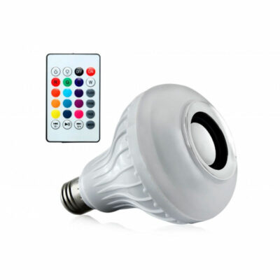 Foco parlante bluetooth multicolor LED