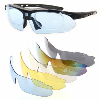 Gafas Deportivas Uv400 Con 5 Lentes Intercabiables Ciclismo