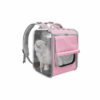 Mochila para mascota varios cierres, elegante