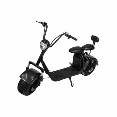 Scooter moto Eléctrico doble asiento, doble freno, 1000w Negro