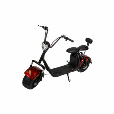 Scooter moto Eléctrico doble asiento, doble freno, 1000w Rojo