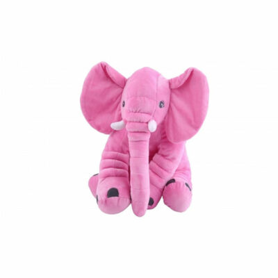 PELUCHE, ELEFANTE DE FELPA ALMOHADA BEBE, REGALO DE 60CM Rosa