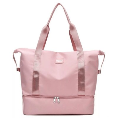 BOLSO DE MANO ROSA