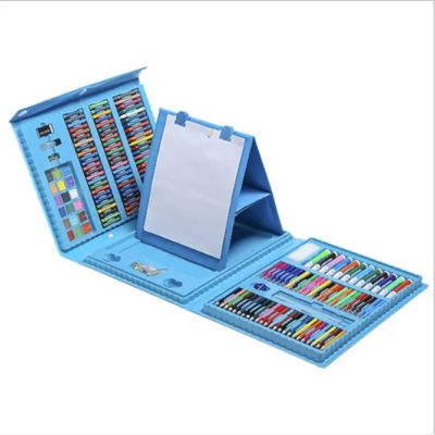 Maleta Set de Arte para niños, 208 colores AZUL