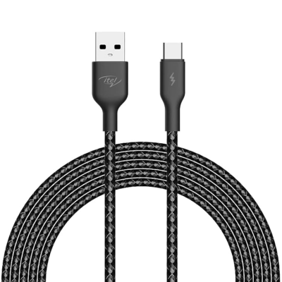 Cable Itel C33 Tipo C 1m 3A NEGRO