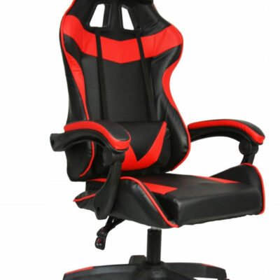 Silla Gamer rojo con negro doble almohada