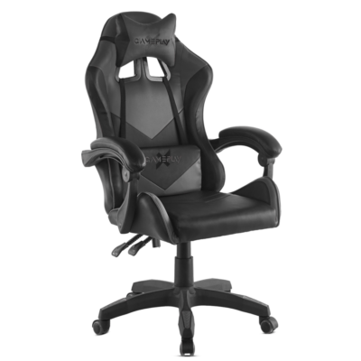 Silla Gamer negro doble almohada