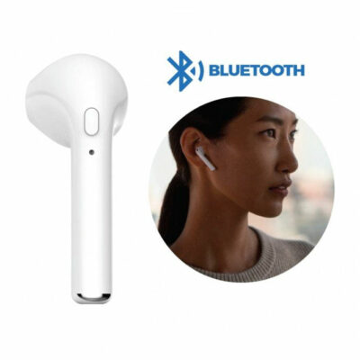 AUDIFONO AURICULAR BLUETOOTH I7 EARBUD IPHONE 7 S8 CLEAR