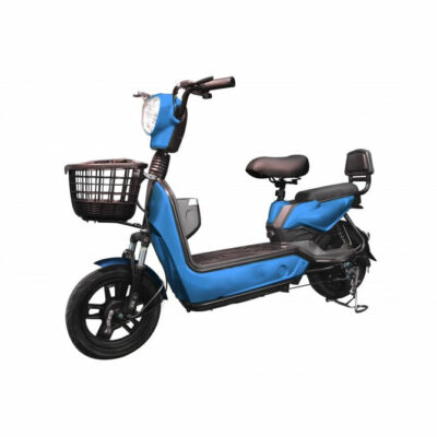 Bicicleta eléctrica doble asiento 500w Azul