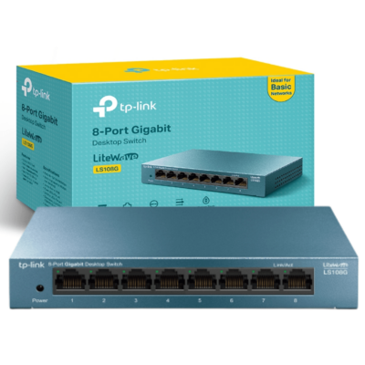 Switch TP-Link LS108G 8 puertos 10/100/1000 Mbps