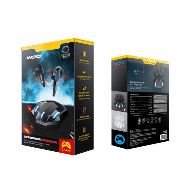 AURICULARES W70 NEGRO