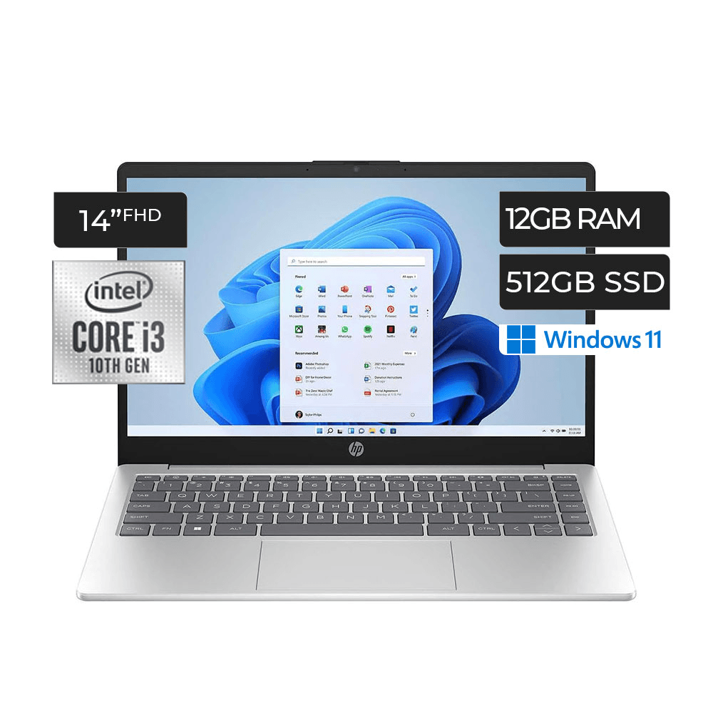 Laptop HP Intel Core 3, 12gb+512gb+ w11