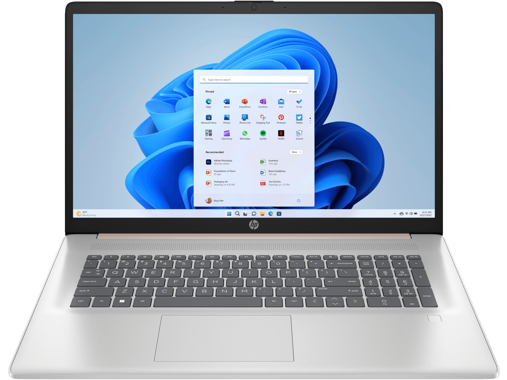Laptop HP Core i5 13va, 8+512GB, w11, 17 pulg ROSE GOLD