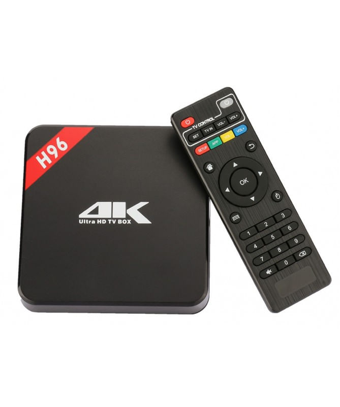 Tv Box h96+ Pro 4k 8 Núcleos 3gb Ram Android 7.1 Bluetooth