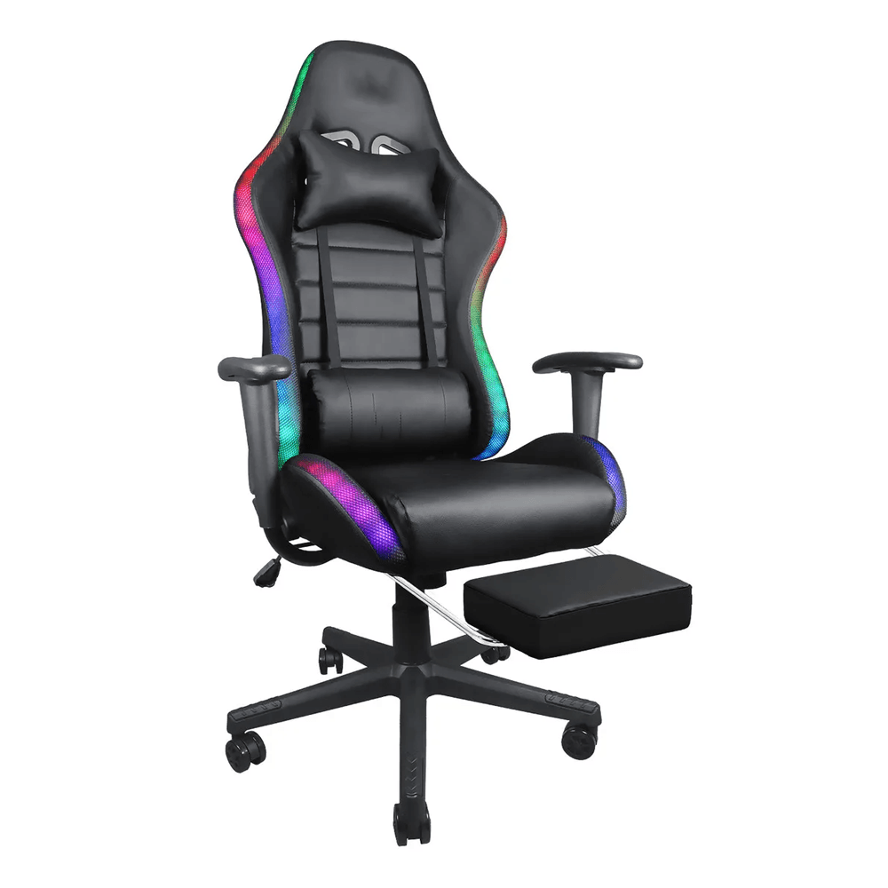 Silla Gamer Sparta Lux LED NEGRO