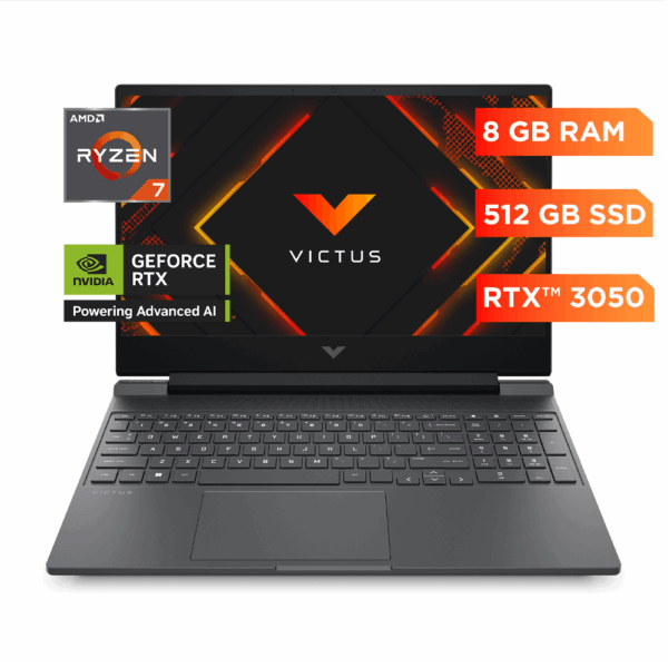 Laptop HP VICTUS 15.6" RYZEN 7 7445H 16gb ram, 512gb SSD