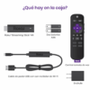Roku stick 4K con control remote de voz