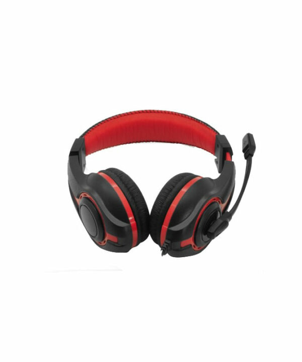 HEADPHONE AUDIFONO GAMER HAVIT, NEGRO Y ROJO