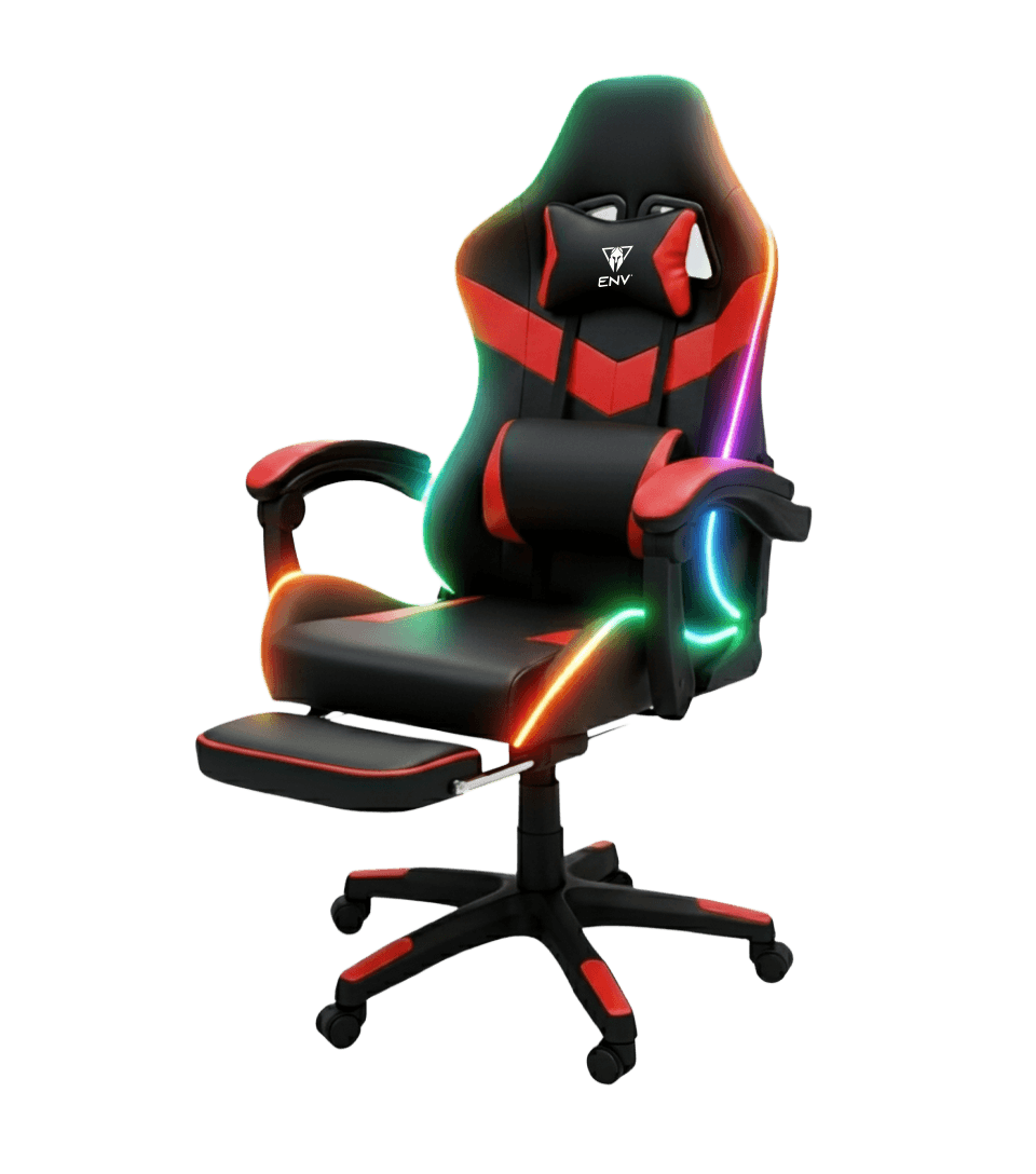 1OENV135_2.png Silla Gamer ENV ThroneX, RGB + Altavoces ROJO