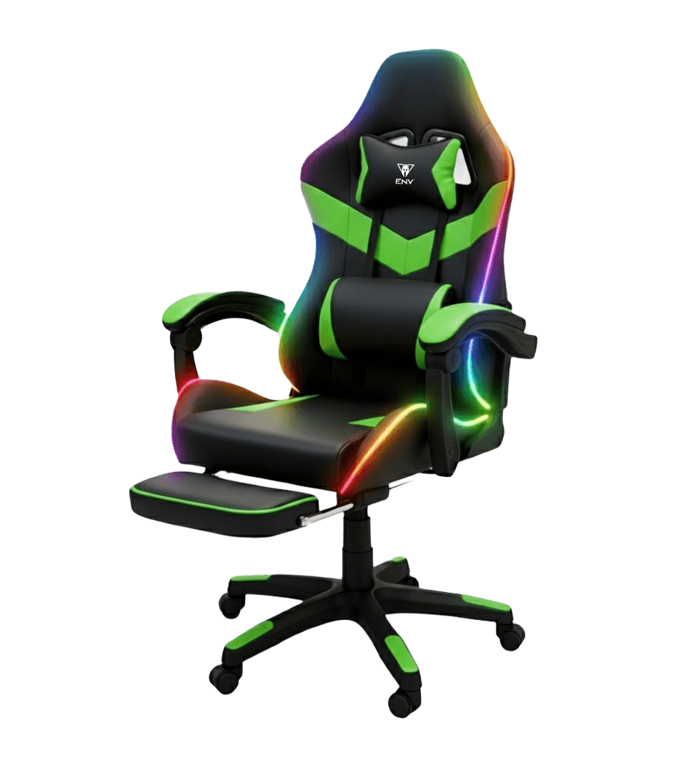 Silla Gamer ENV ThroneX, RGB + Altavoces VERDE