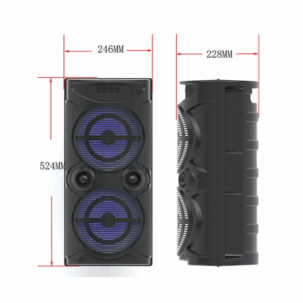 1ASM1853-2.png DOBLE PARLANTE DE 8PULGADAS CON BLUETOOTH/RADIO/TARJETA DE MEMORIA