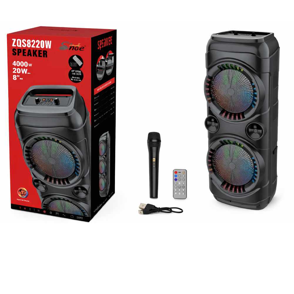 Torre Karaoke Doble 8" Wireless