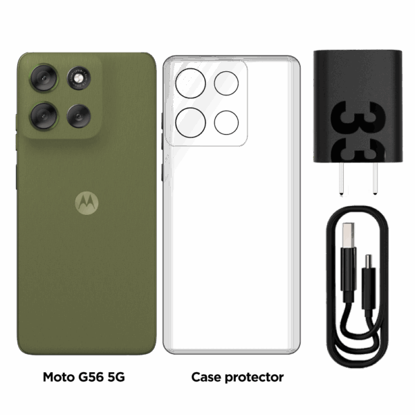 1CMOT119_3.png Celular Motorola G56 5G 8Gb + 256Gb VERDE