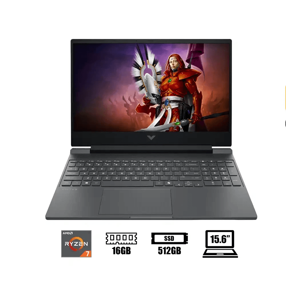 Laptop HP Gaming RTX4050 512gb+16gb, ryzen 7