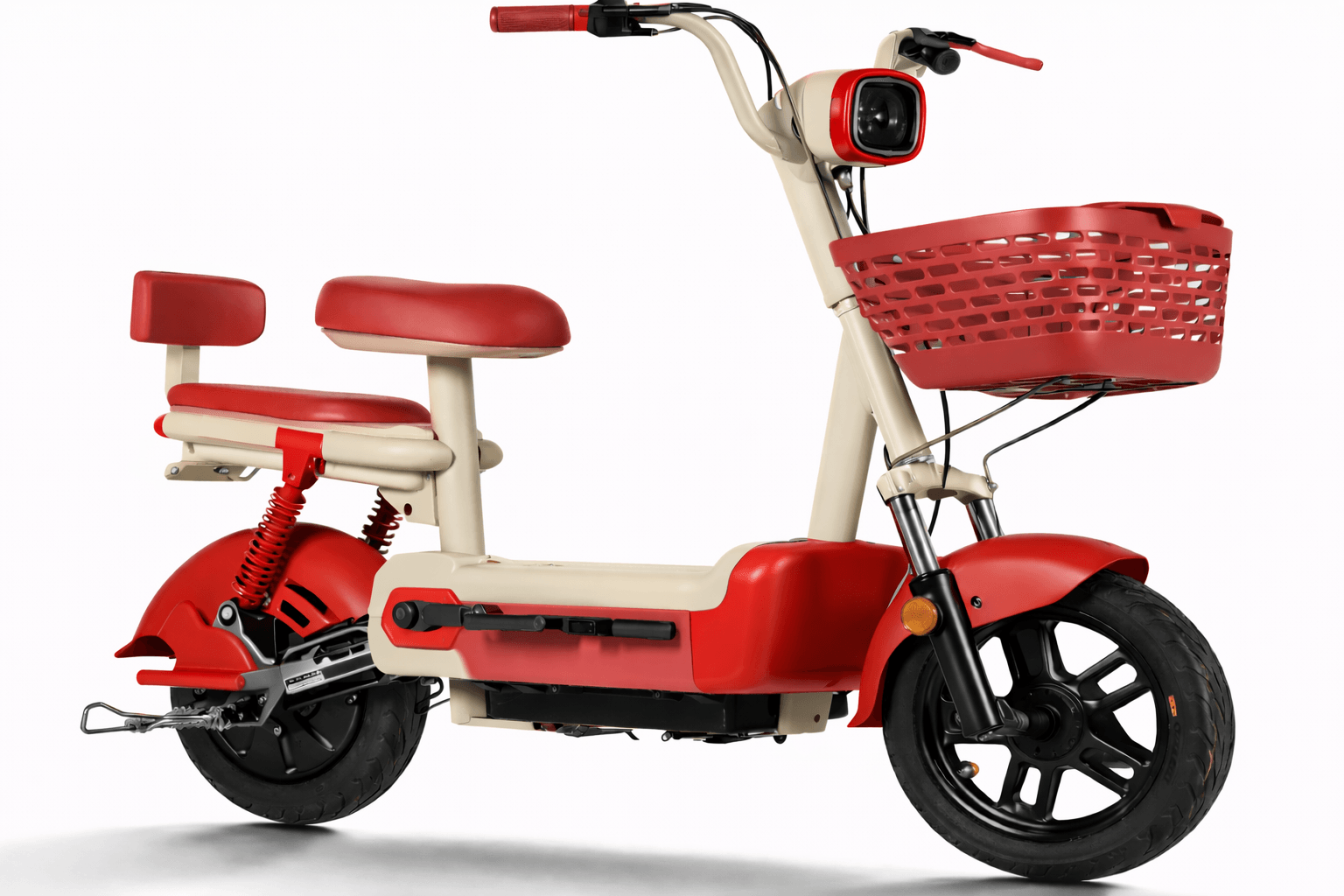 Eco Bike ENV 350W PP crema y rojo