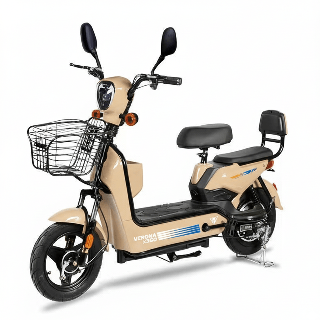 Bicicleta eléctrica 350W ENV JY BEIGE