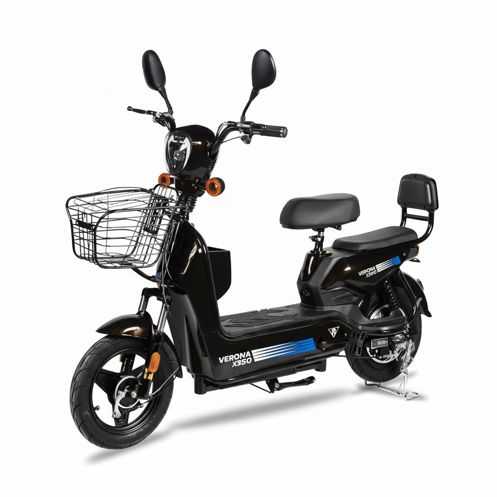 Bicicleta eléctrica 350W ENV JY NEGRO