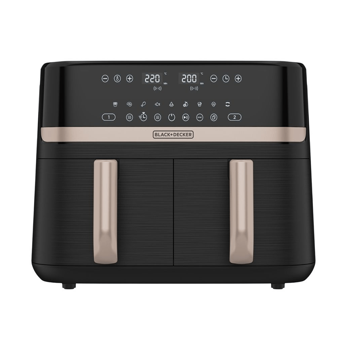 176870-1200-auto.png Freidora de aire black decker dual- 9lts - 2 cestas- funciones preprogramadas pantalla tactil negro FREIDORA DE AIRE BLACK DECKER DUAL- 9LTS - 2 CESTAS- FUNCIONES PREPROGRAMADAS PANTALLA TACTIL NEGRO