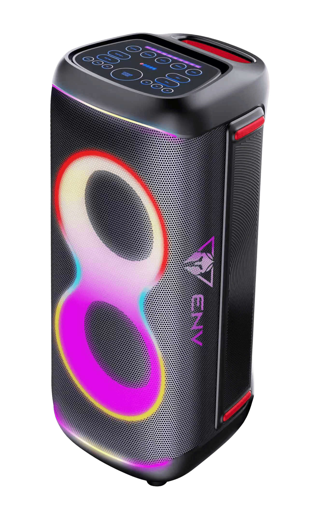 Parlante ENV Party Box 80 W 3600 mAh Bluetooth Portátil Wireless con Controladores DJ Integrados Parlante ENV Party Box