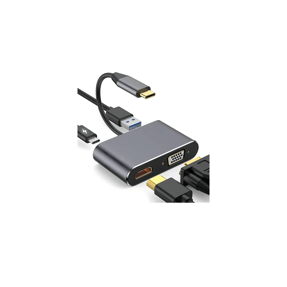 HUB ENV 4 en 1 Tipo C PD 65W