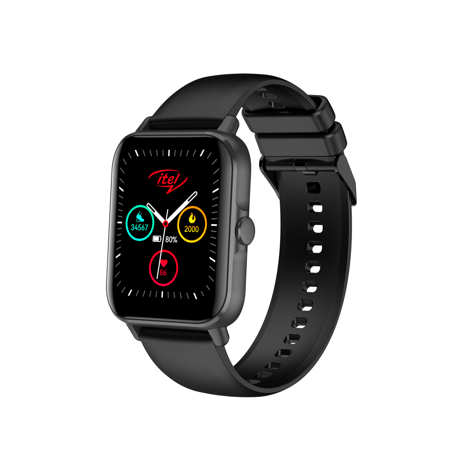 Smartwatch INFINIX ITEL W32 1.8" 230 mAh Batería Resistente al Agua Bluetooth NEGRO