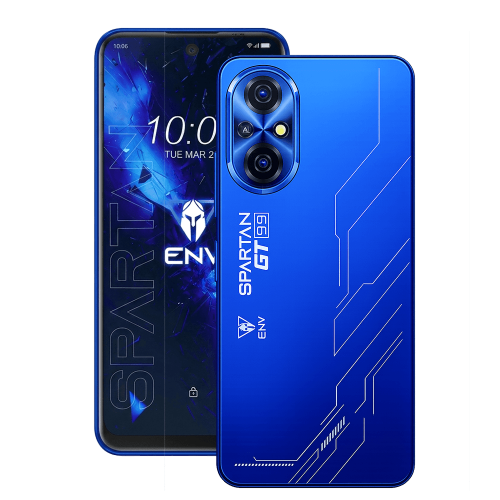 Celular ENV Spartan GT99 | 8 GB RAM, 256 GB, Negro, Android, Octa-core AZUL