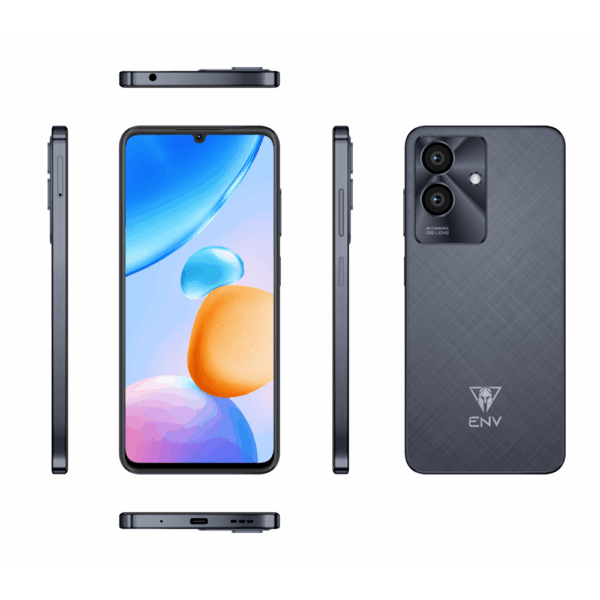 Celular ENV A18 | 256 GB, 6 GB RAM, Dorado, Android NEGRO