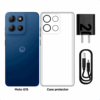 Celular Motorola G15 | 512 GB, 4 GB RAM, color celeste, Dual SIM AZUL