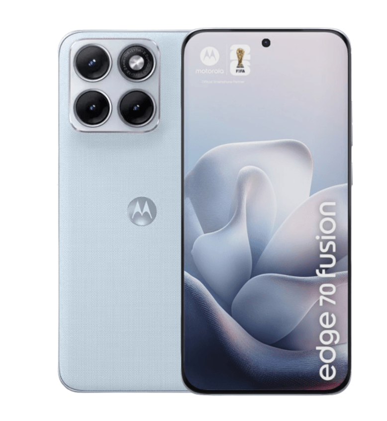 Celular Motorola Edge 70 Fusion | 256 GB, 8 GB RAM, color celeste, Dual SIM CELESTE