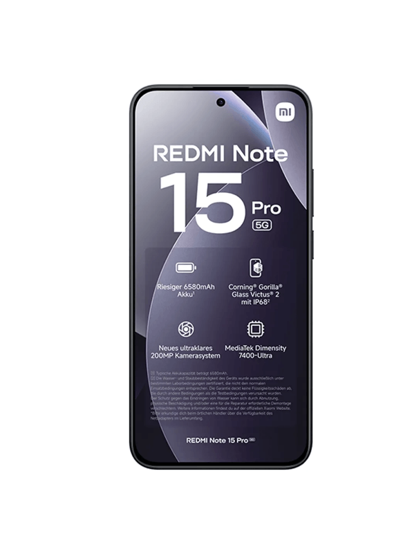 Celular Xiaomi Redmi Note 15 Pro | 8 GB RAM, 512 GB, MediaTek Dimensity 7400-Ultra, Android, Negro MORADO