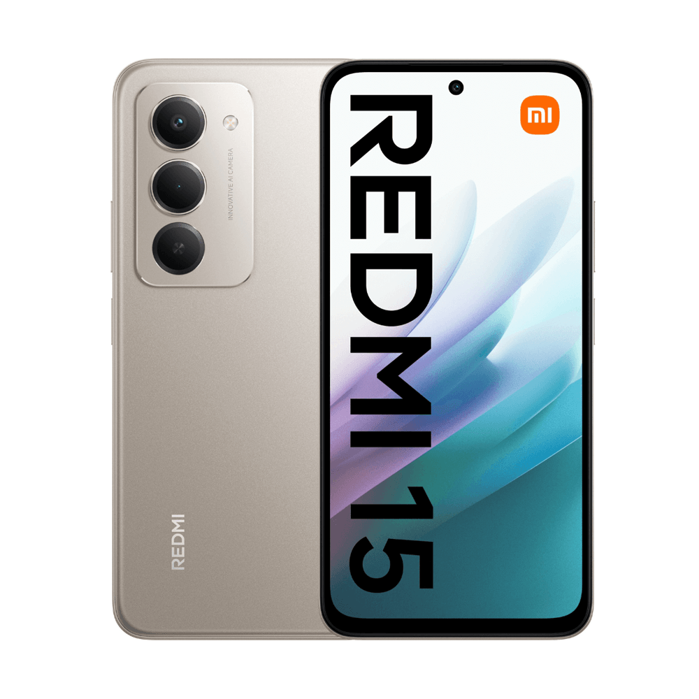 Celular Xiaomi Redmi 15 | 256 GB, 8 GB RAM, Plata, DUAL SIM Celular Redmi 15 payjoy 8gb + 256gb Plata