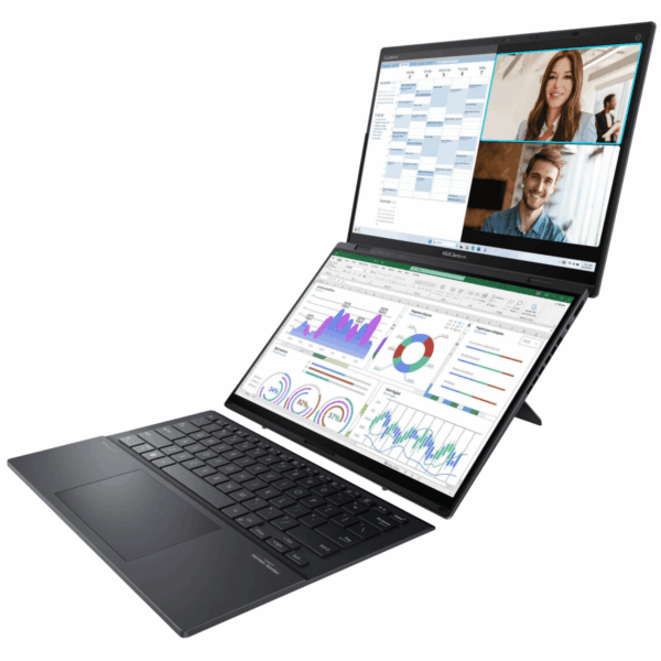 Pantalla Asus Zenbook DUO UX8406CA-IS99T 14 pulgadas 1920 x 1200 LED con pantalla táctil Laptop Asus Ultra 9 2 pantallas OLEd, 32gb+2tb