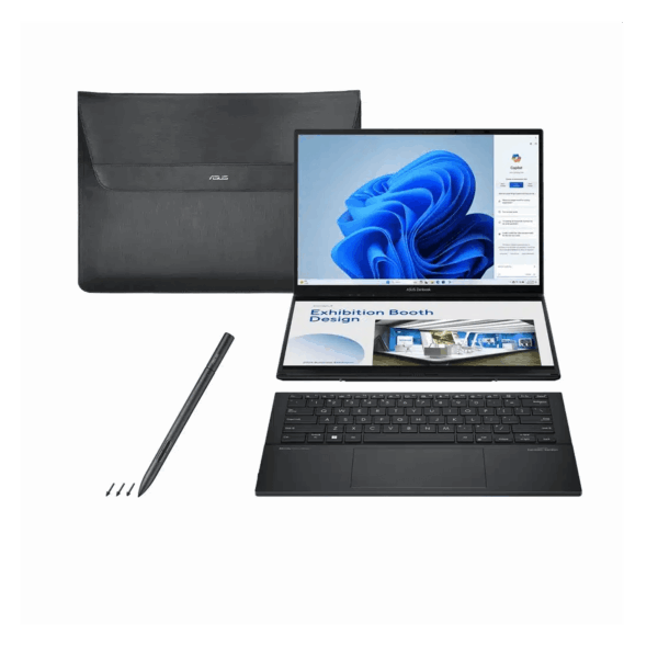 Pantalla Asus Zenbook DUO UX8406CA-IS99T 14 pulgadas 1920 x 1200 LED con pantalla táctil Laptop Asus Ultra 9 2 pantallas OLEd, 32gb+2tb