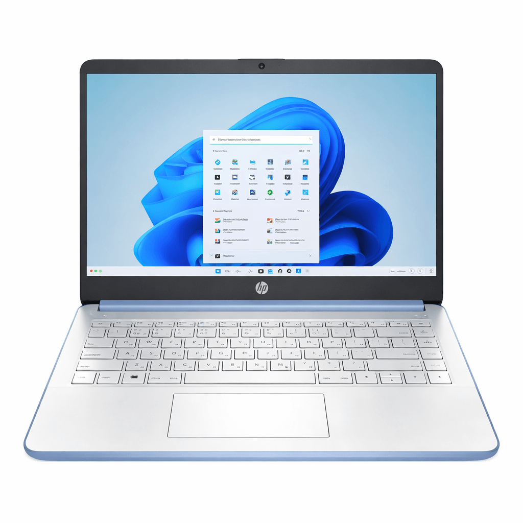 1EHP9342.png Laptop HP N150 | Intel N150, 4 GB RAM, 128 GB SSD, 14 pulgadas, 1366 x 768, Windows 11, color plata SKY BLUE